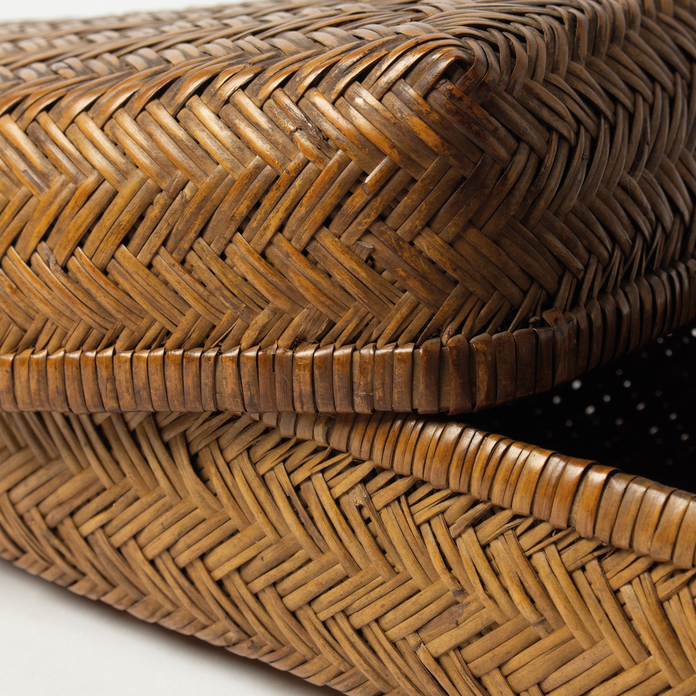 Set de trois boîtes japonaises anciennes en bambou