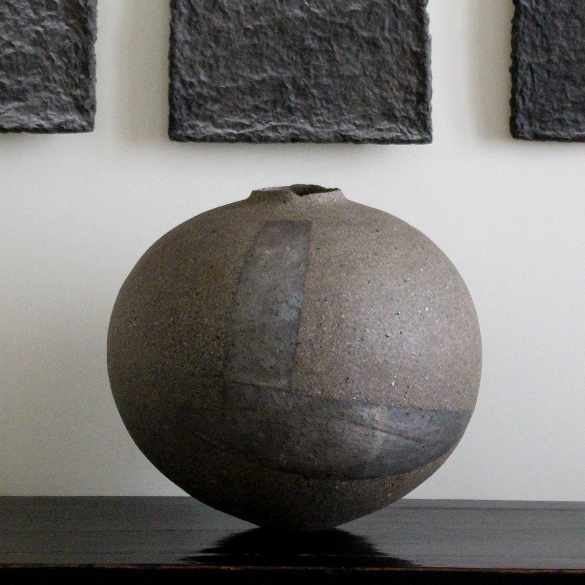 Grand vase-sculpture wabi sabi de Kazuhiko Sato