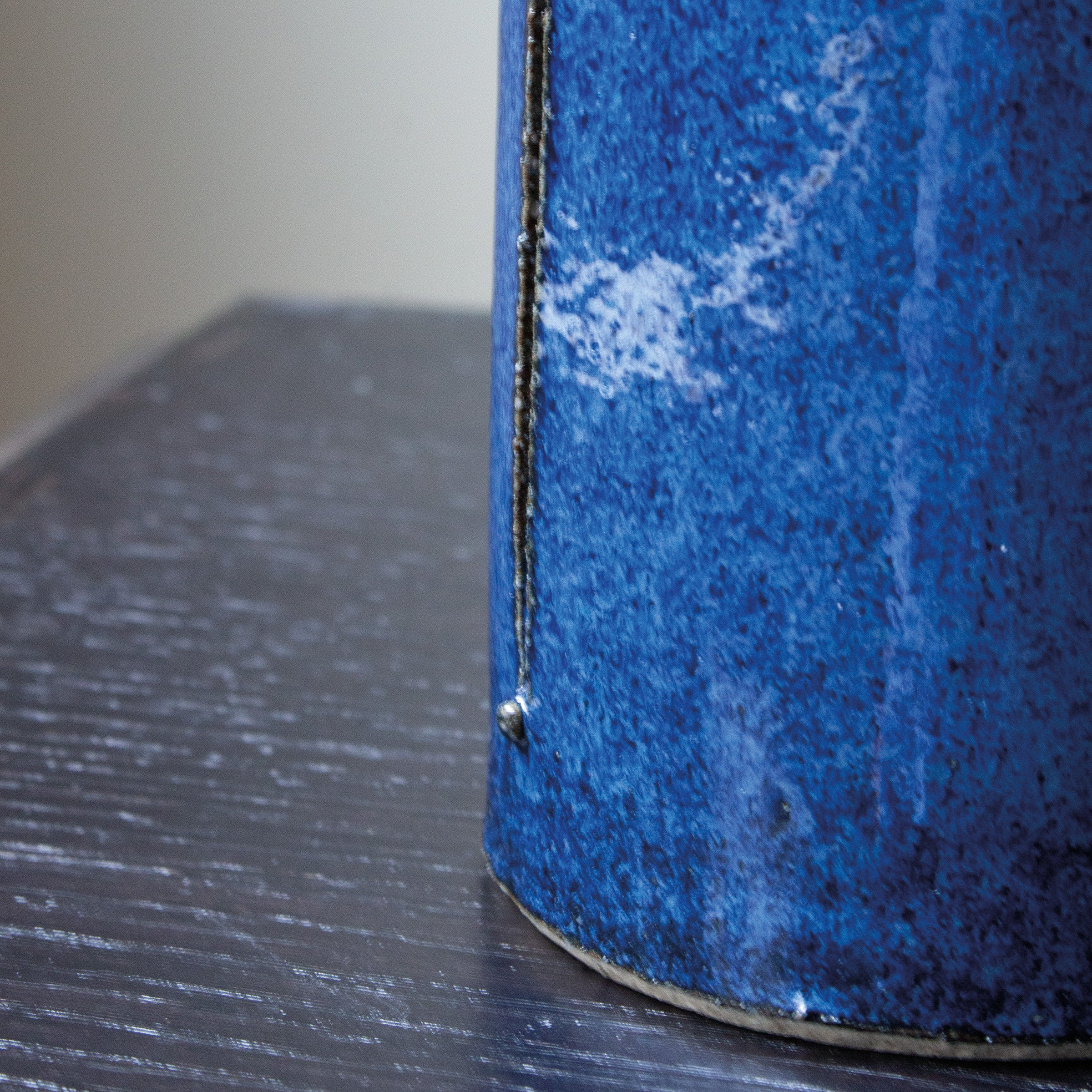 Namako-yū enamel ceramic vase by Junkichi Kumakura