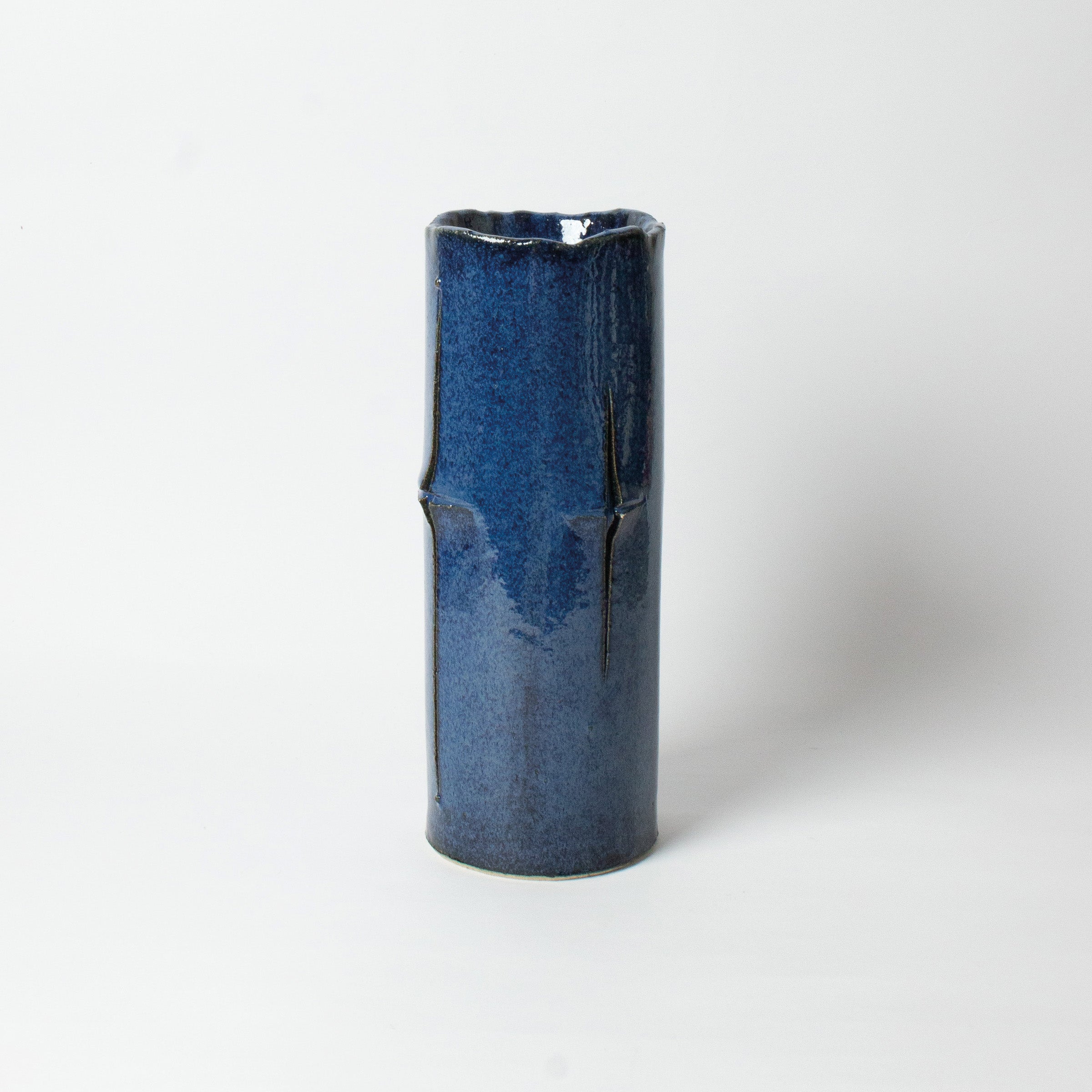 Namako-yū enamel ceramic vase by Junkichi Kumakura
