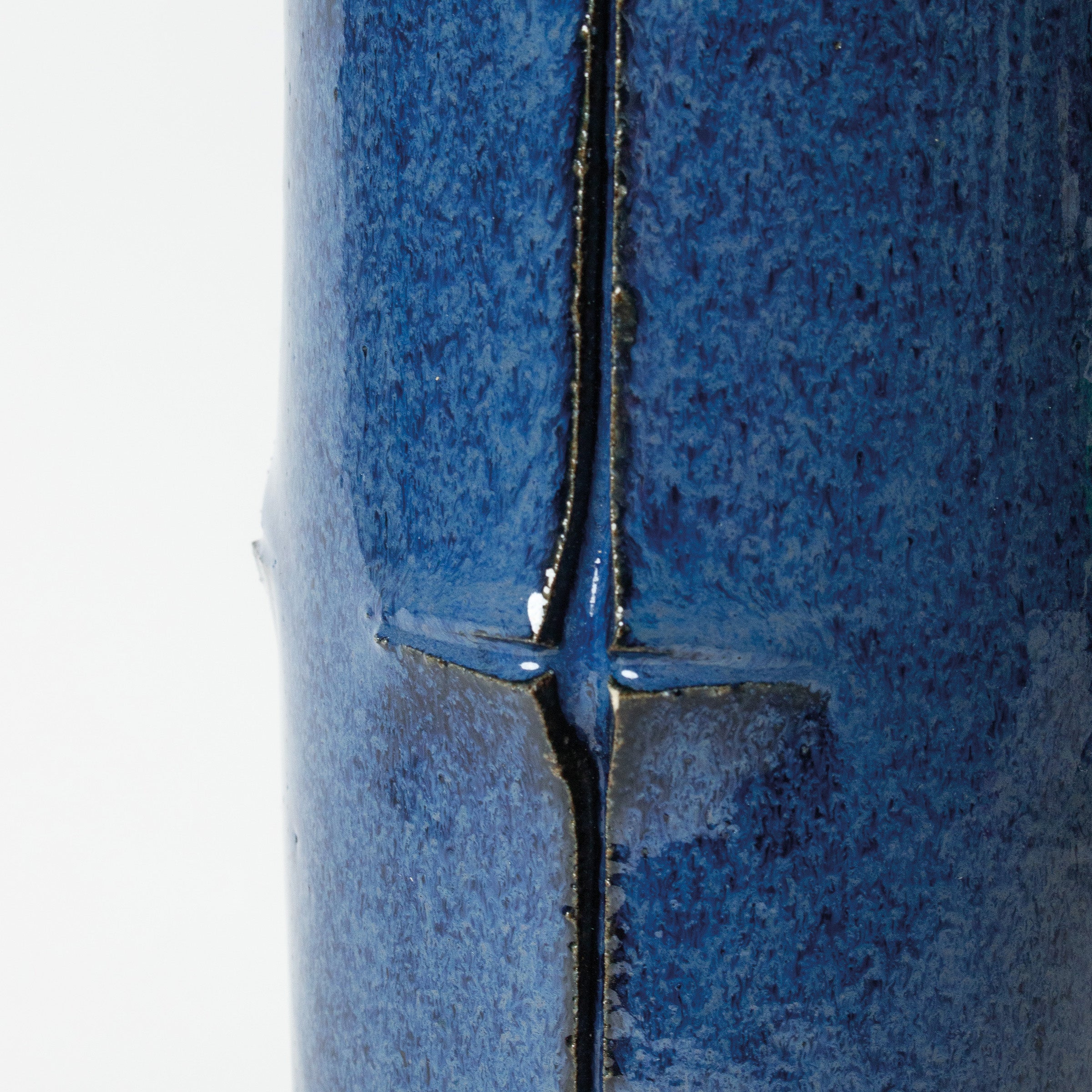 Namako-yū enamel ceramic vase by Junkichi Kumakura