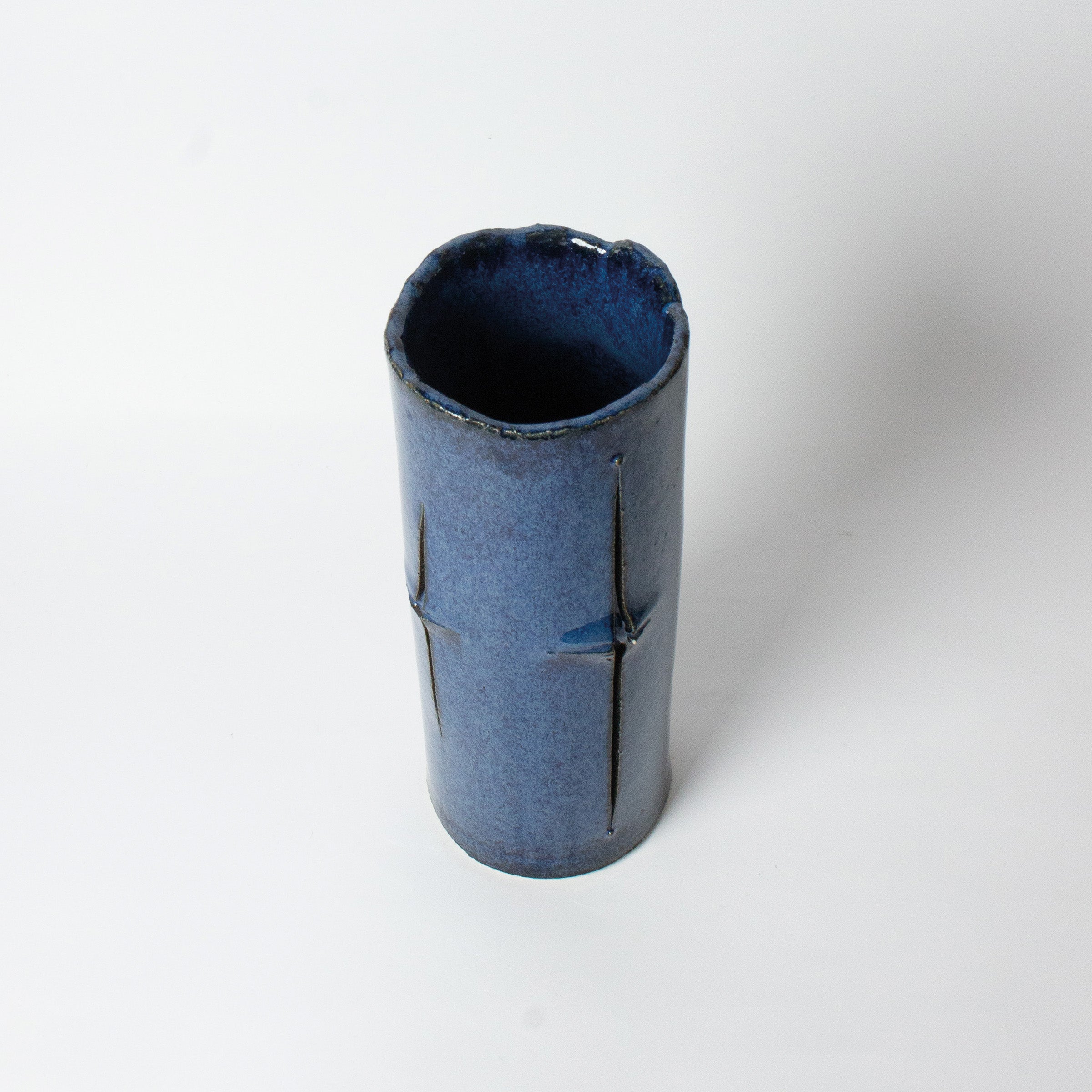 Namako-yū enamel ceramic vase by Junkichi Kumakura