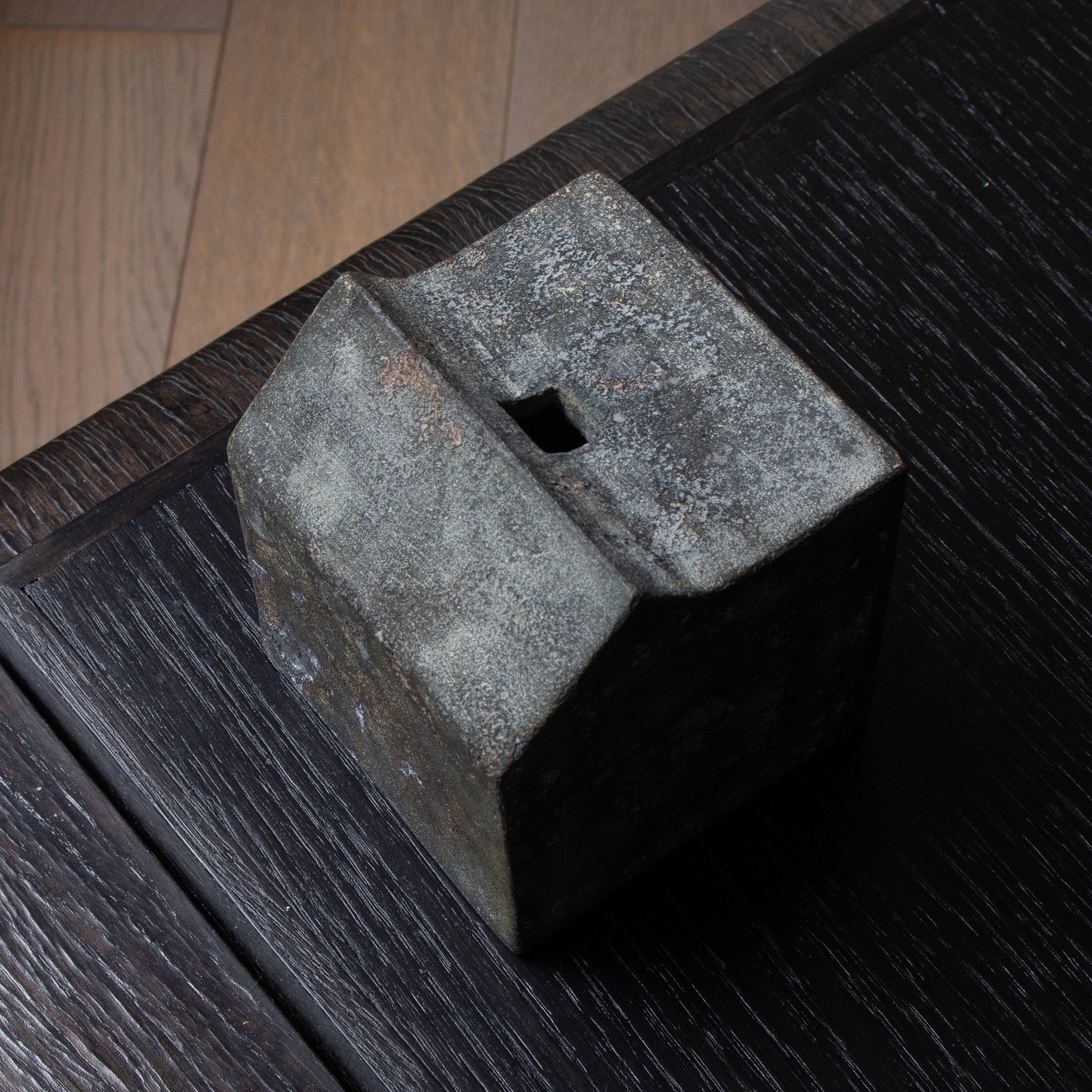 Yakishime ceramic vase by Koinuma Michio