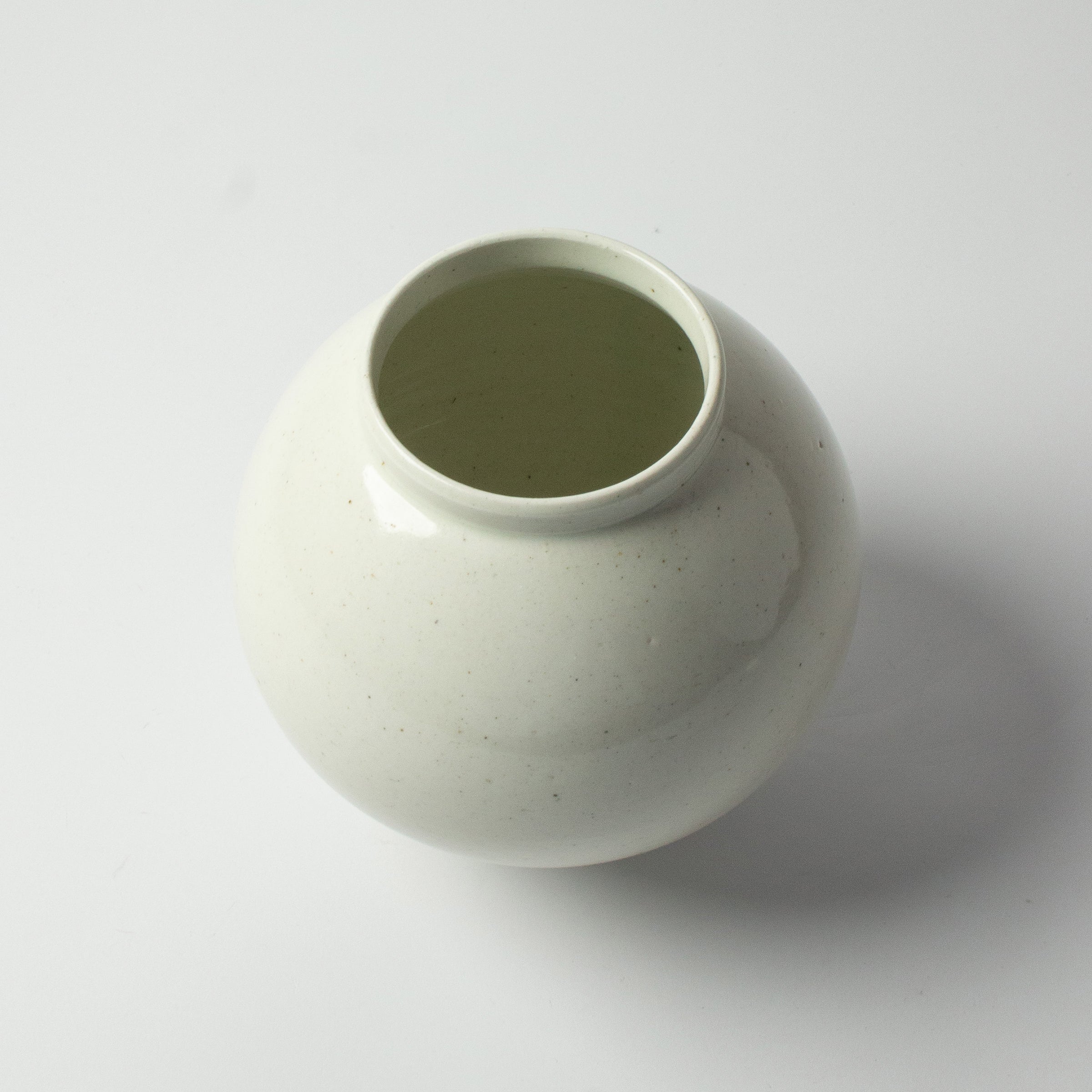Korea Moon Jar, White Porcelain Vase