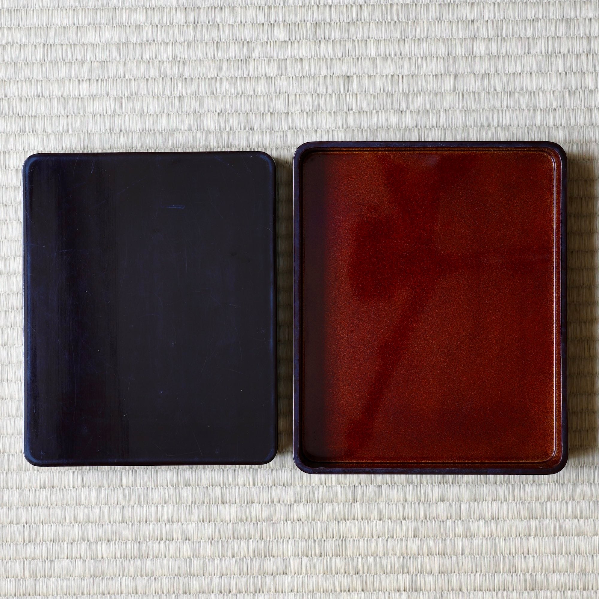 Imperial urushi lacquer, gold and mother-of-pearl suzuribako (Japanese writing box), with ume (plum blossom) decoration