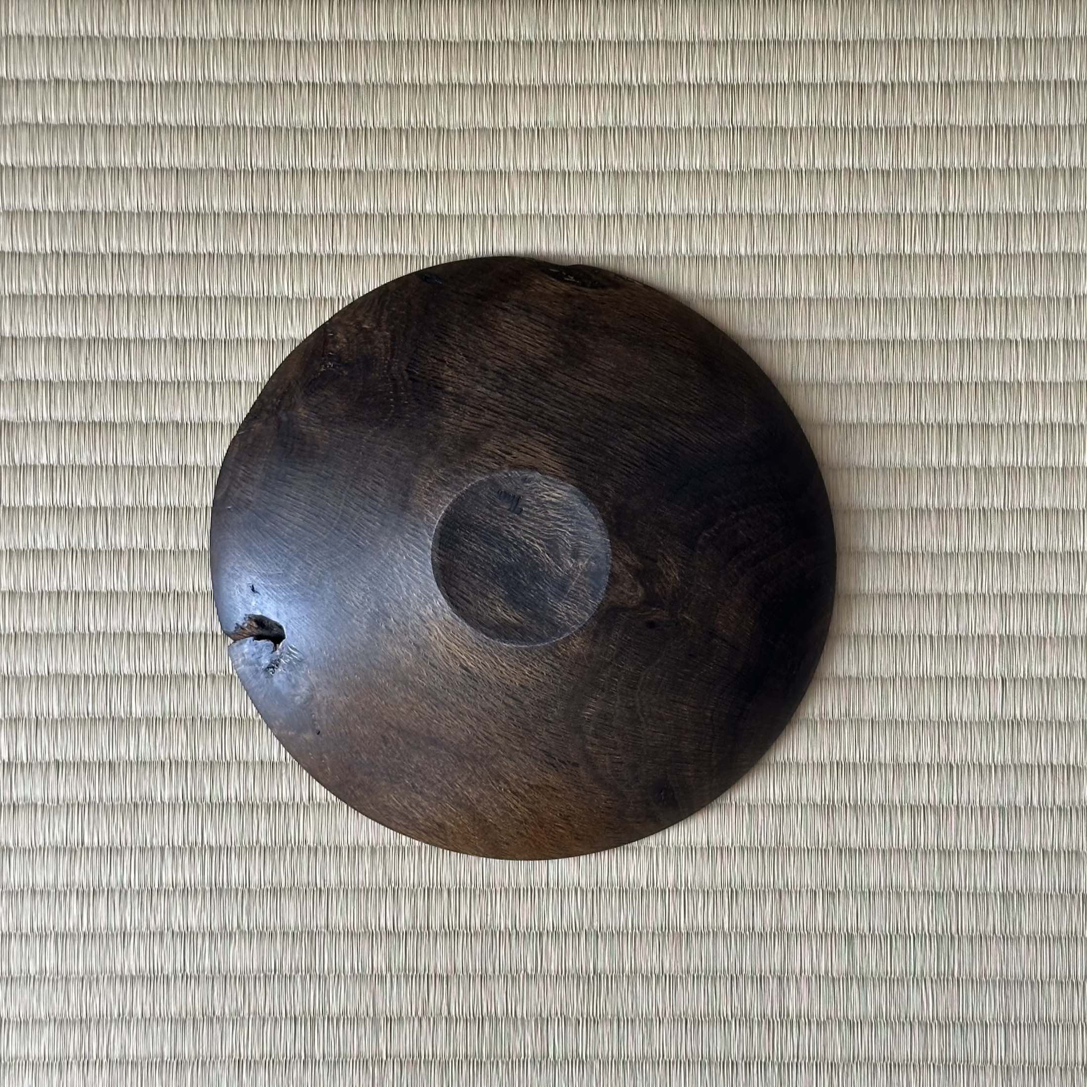 Coupelle en nara (chêne japonais) de Masahito Ikeda