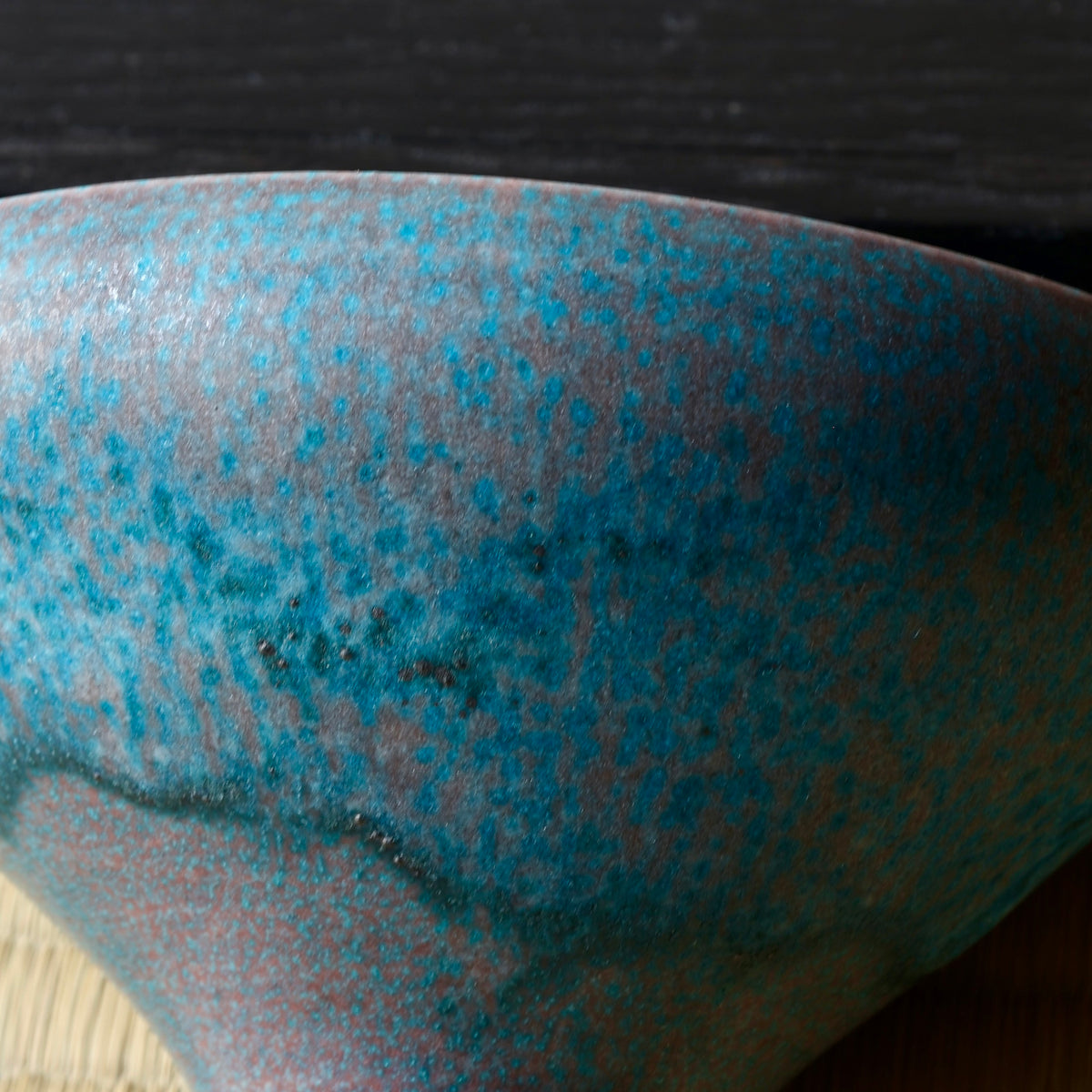 Bol en céramique et glaçure cuivre de l'atelier Tokinoha