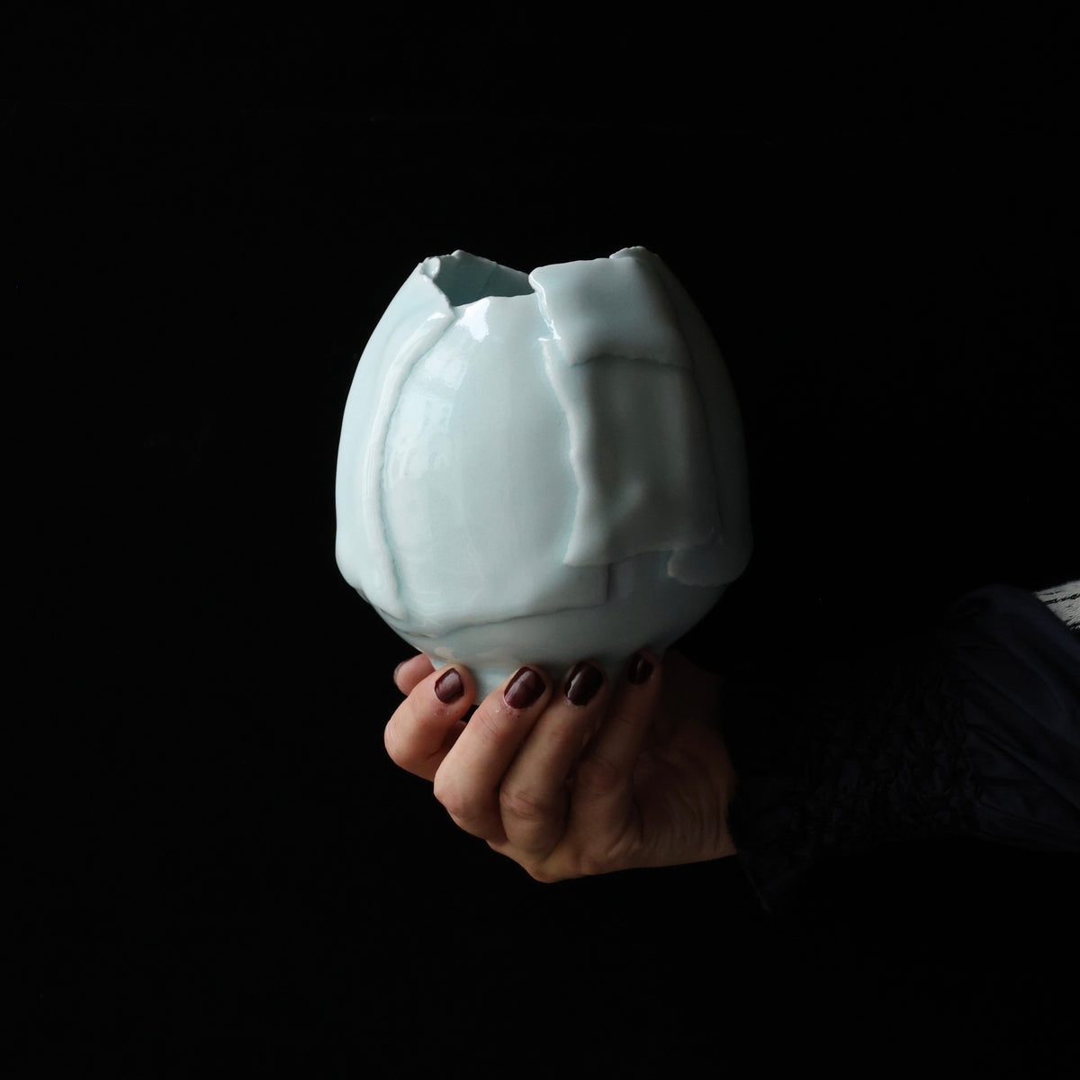 Vase Eguegu en porcelaine de Takao Ito