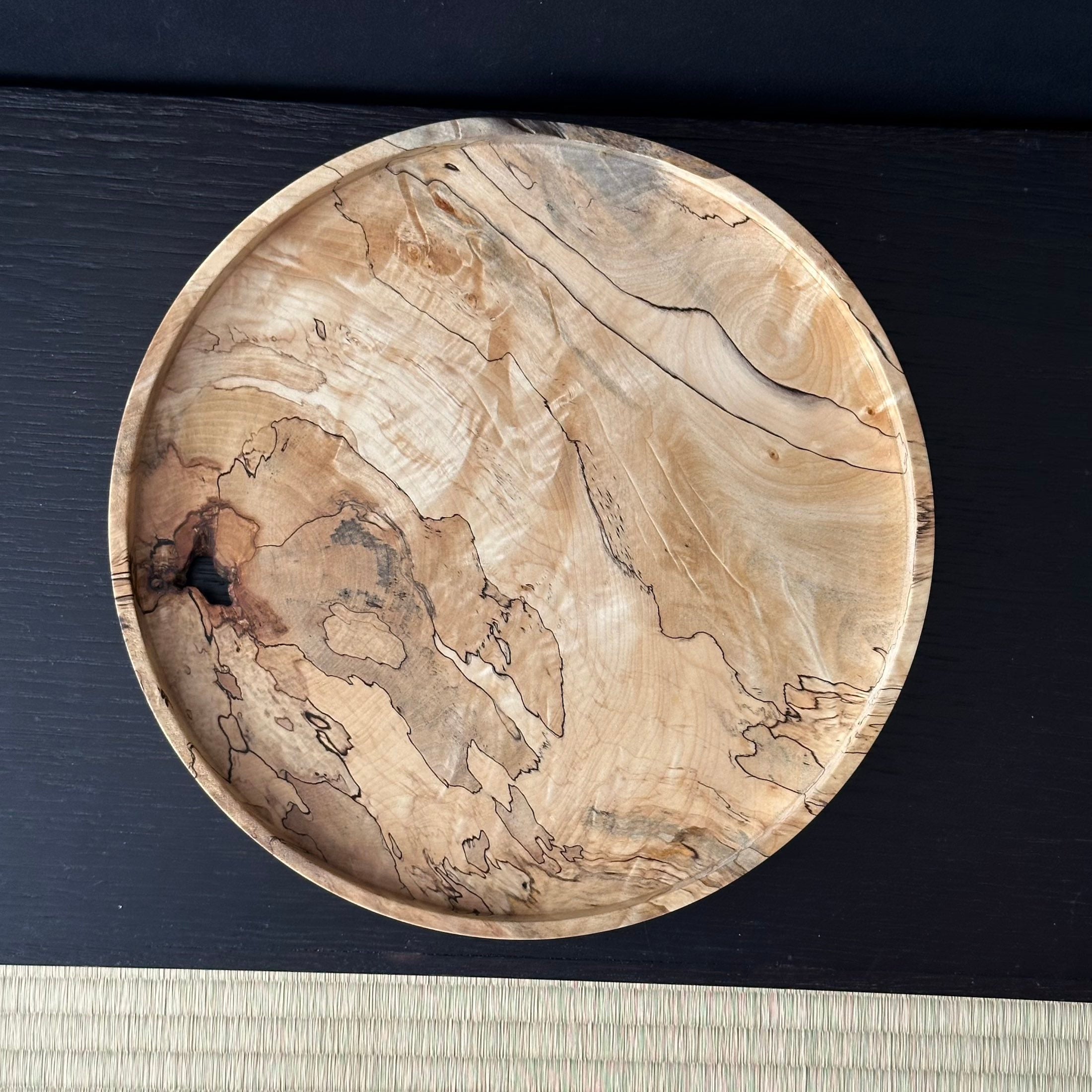 Grand plateau en kaede (érable japonais spalté) de Masahito Ikeda