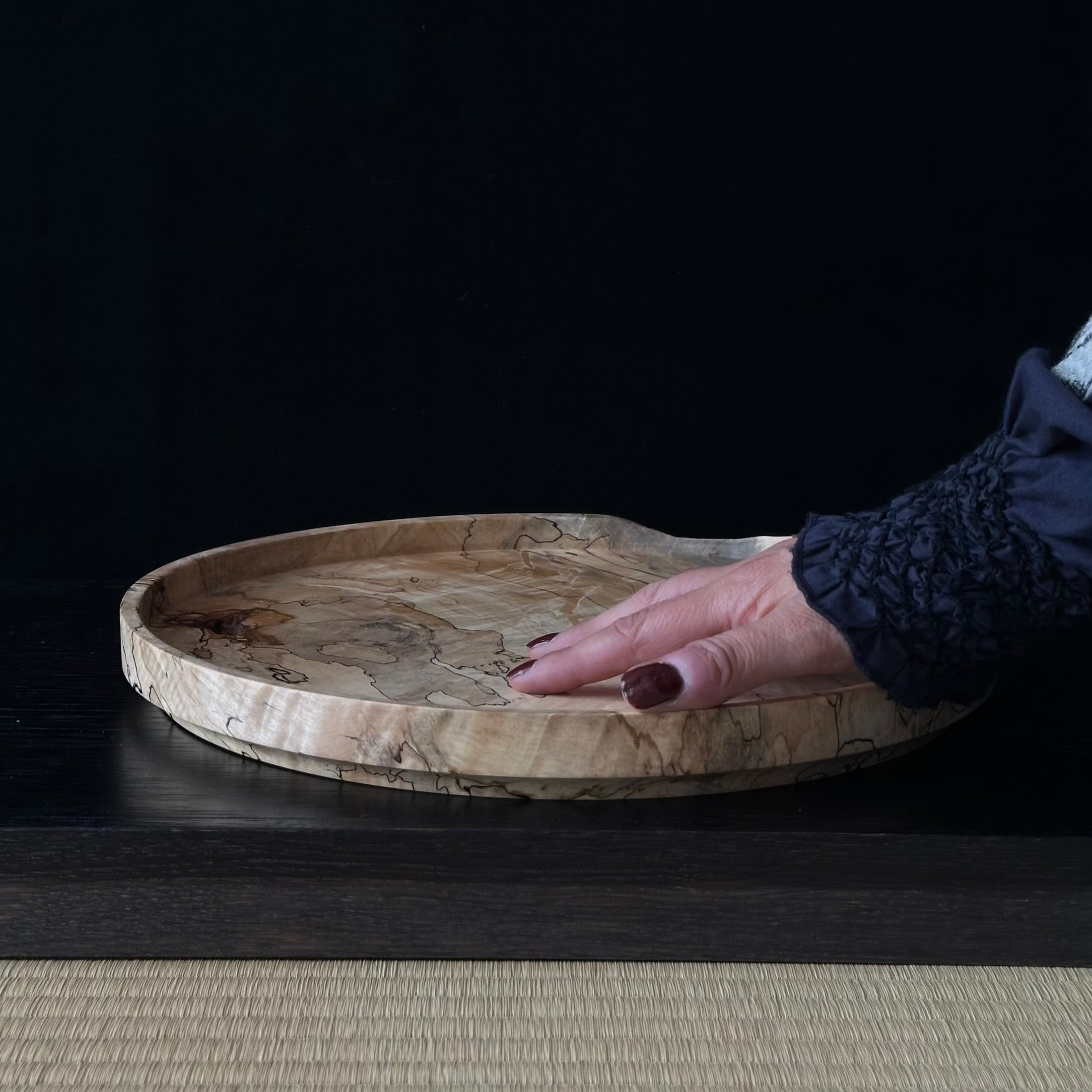 Grand plateau en kaede (érable japonais spalté) de Masahito Ikeda