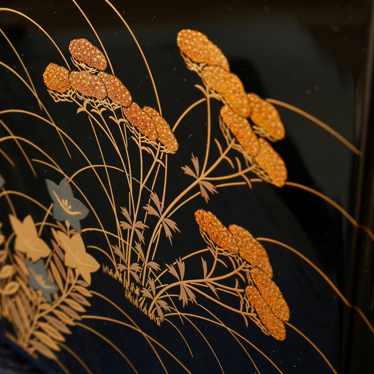 Suzuribako (Japanese writing box) lacquer and gold, akikusa (autumn plants) decoration by Zōhiko