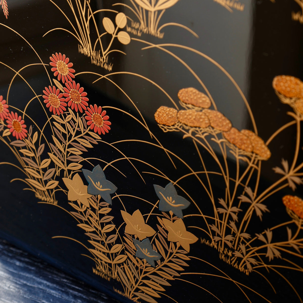 Suzuribako (Japanese writing box) lacquer and gold, akikusa (autumn plants) decoration by Zōhiko
