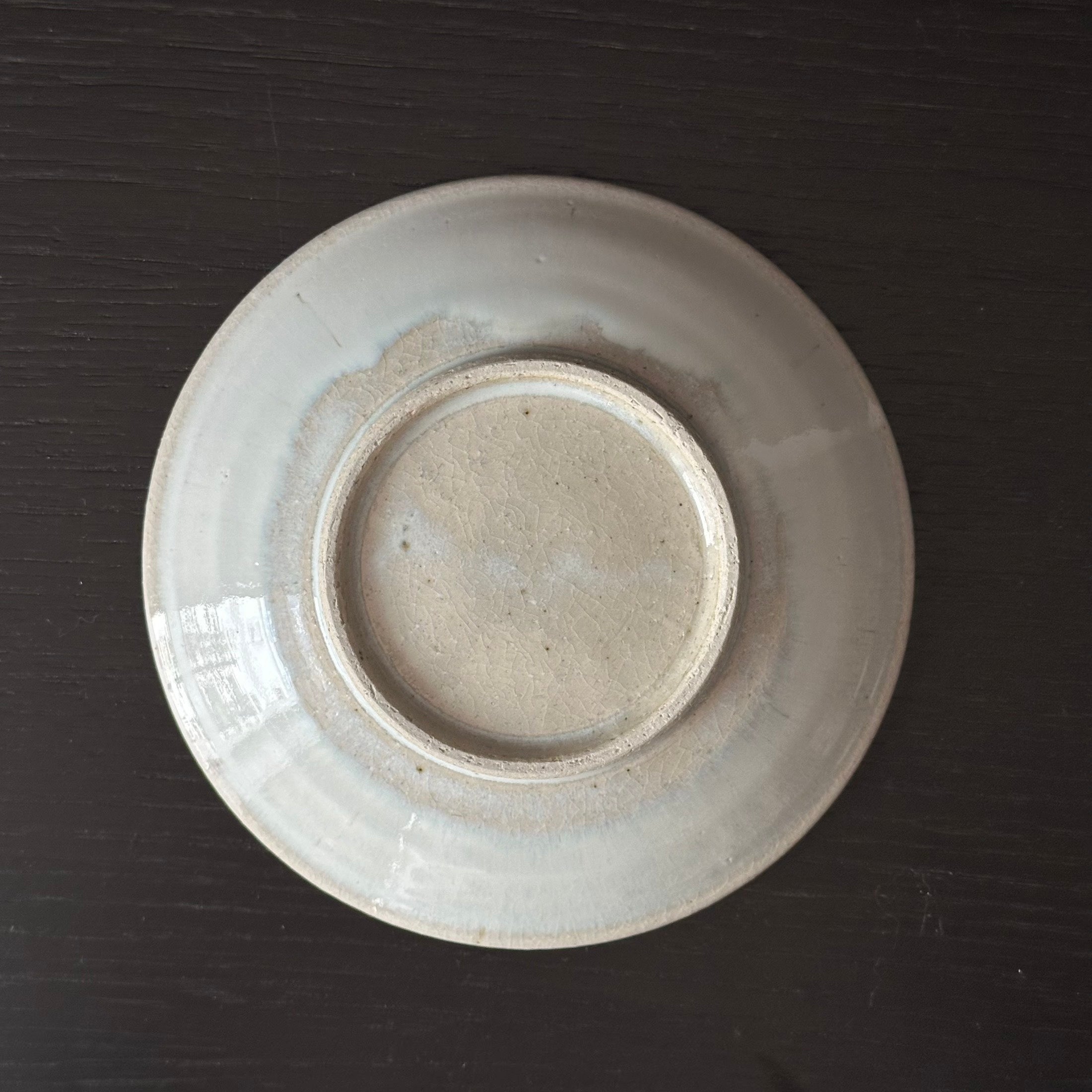 Assiette à glaçure bleue de Ritsuji Takeuchi