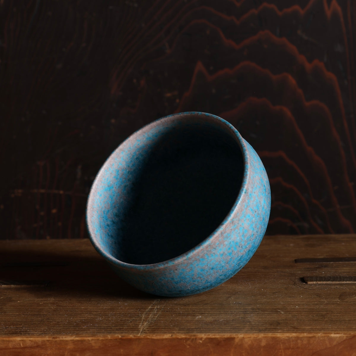 Ceramic and copper glaze cup from the Tokinoha workshop