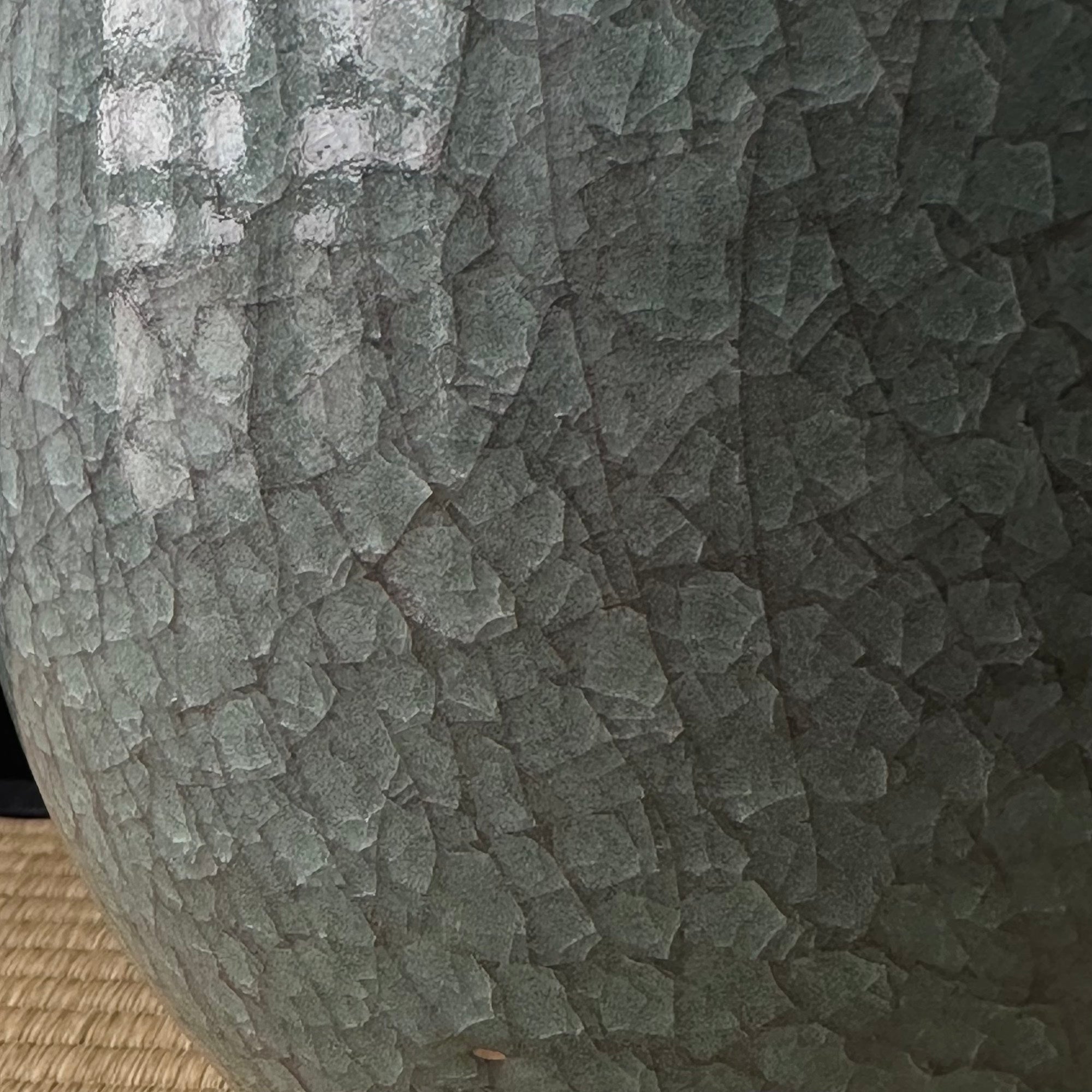 Large seiji (celadon) ceramic vase by Toshio Furukawa