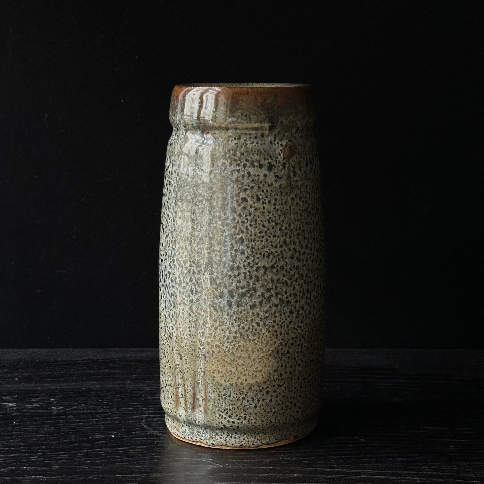 Vase en céramique glaçure tenmoku de Moriyasu Kimura