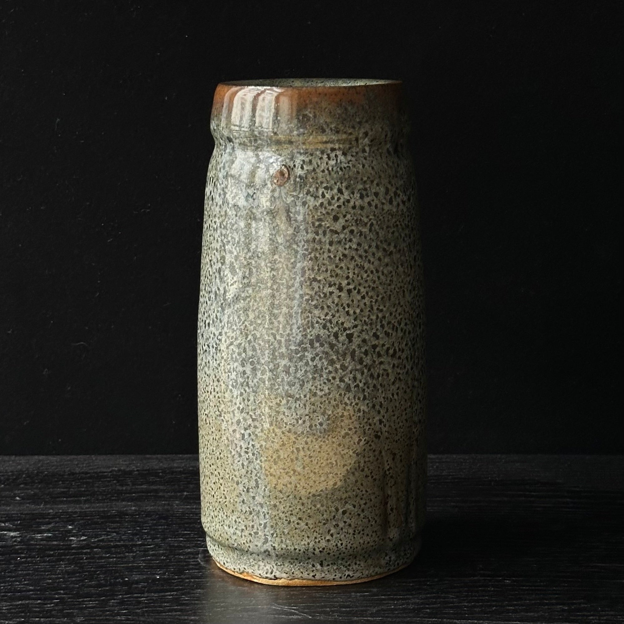 Vase en céramique glaçure tenmoku de Moriyasu Kimura