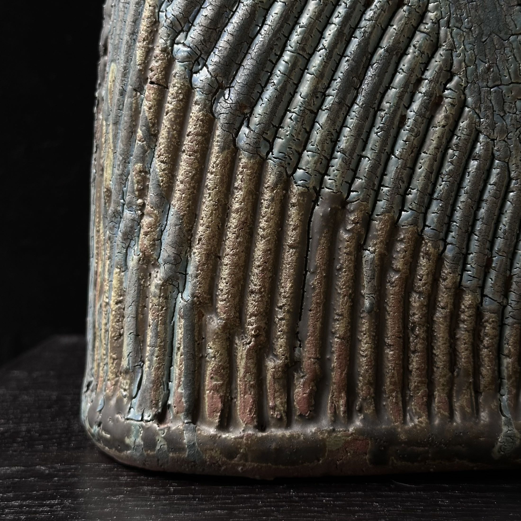 Large ceramic henko vase by Kinpei Nakamura