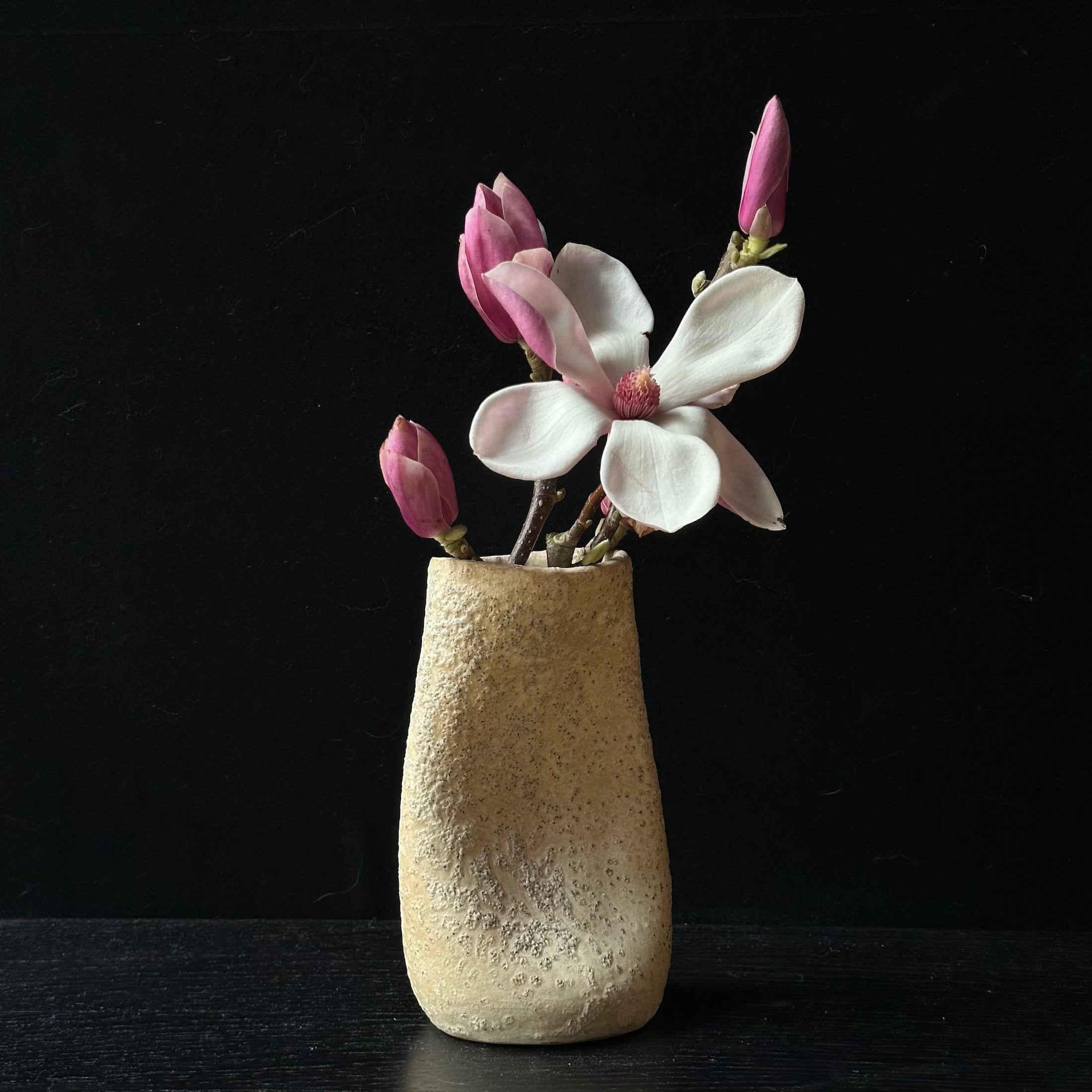 Vase en céramique série shiroi hensubō de Yagi Kazuo