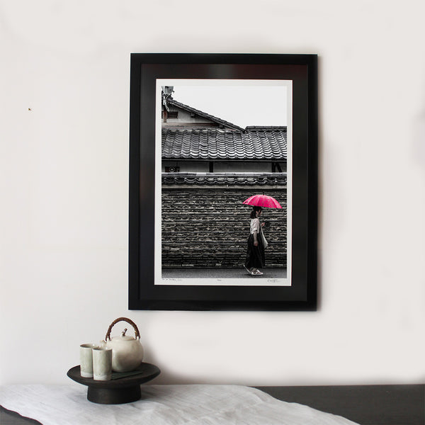 Jour de Pluie à Kyoto : SIGNED, NUMBERED AND FRAMED FINE ART PHOTOGRAPHY