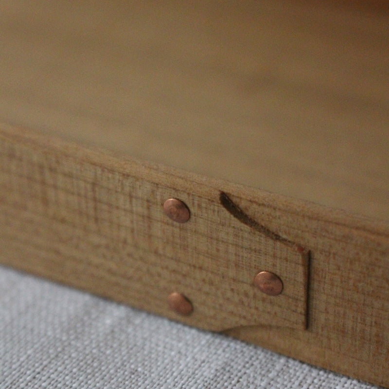 JAPANESE SHAKER STYLE TRAY IN NATURAL CHERRY WOOD