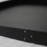 JAPANESE SHAKER STYLE TRAY IN BLACK CHERRY WOOD