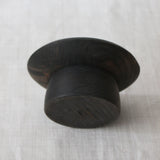 SMALL TALL JAPANESE PLATE (OR TRAY) IN CHESTNUT WOOD