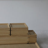 Japanese Kiri Modular Storage set, 4 boxes and 1 tray 