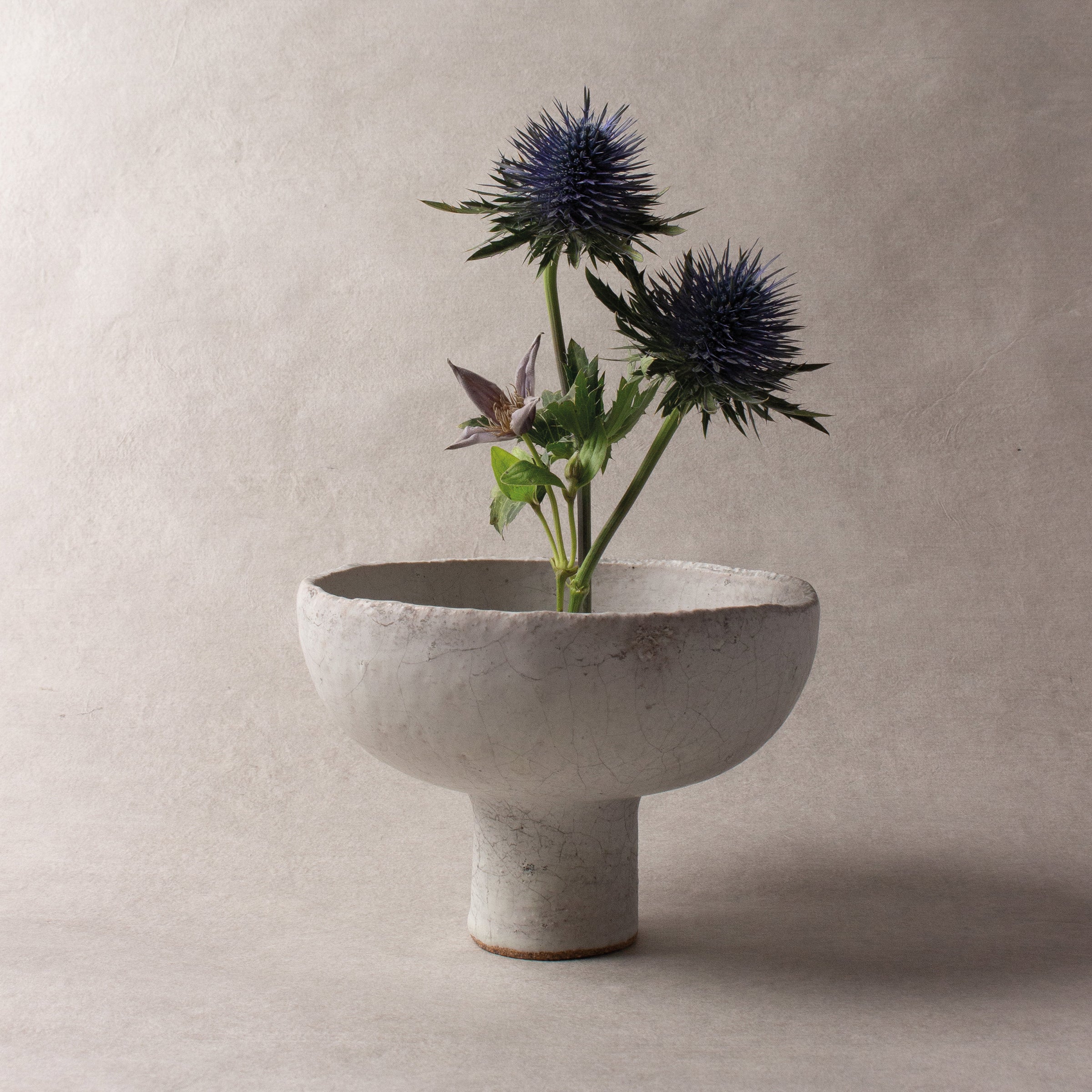 Vase-coupe japonais céramique wabi-sabi
