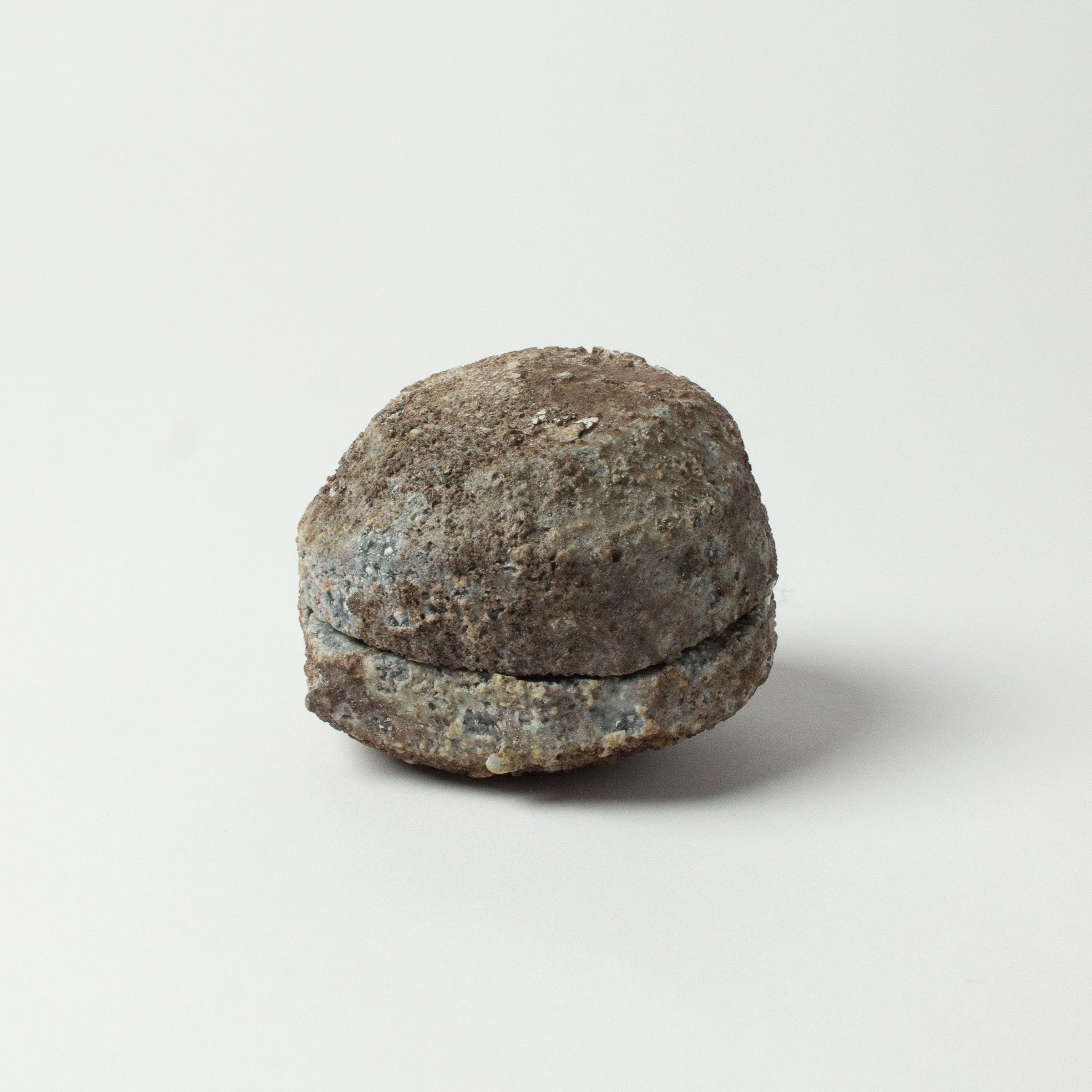 Ceramic Kōgō by Kamiyama Yasuhisa and Japanese nerikō (incense balls)