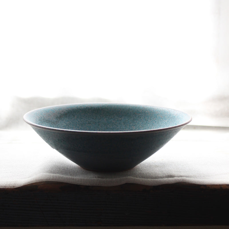 Bol en céramique japonaise bleue glaçure cobalt