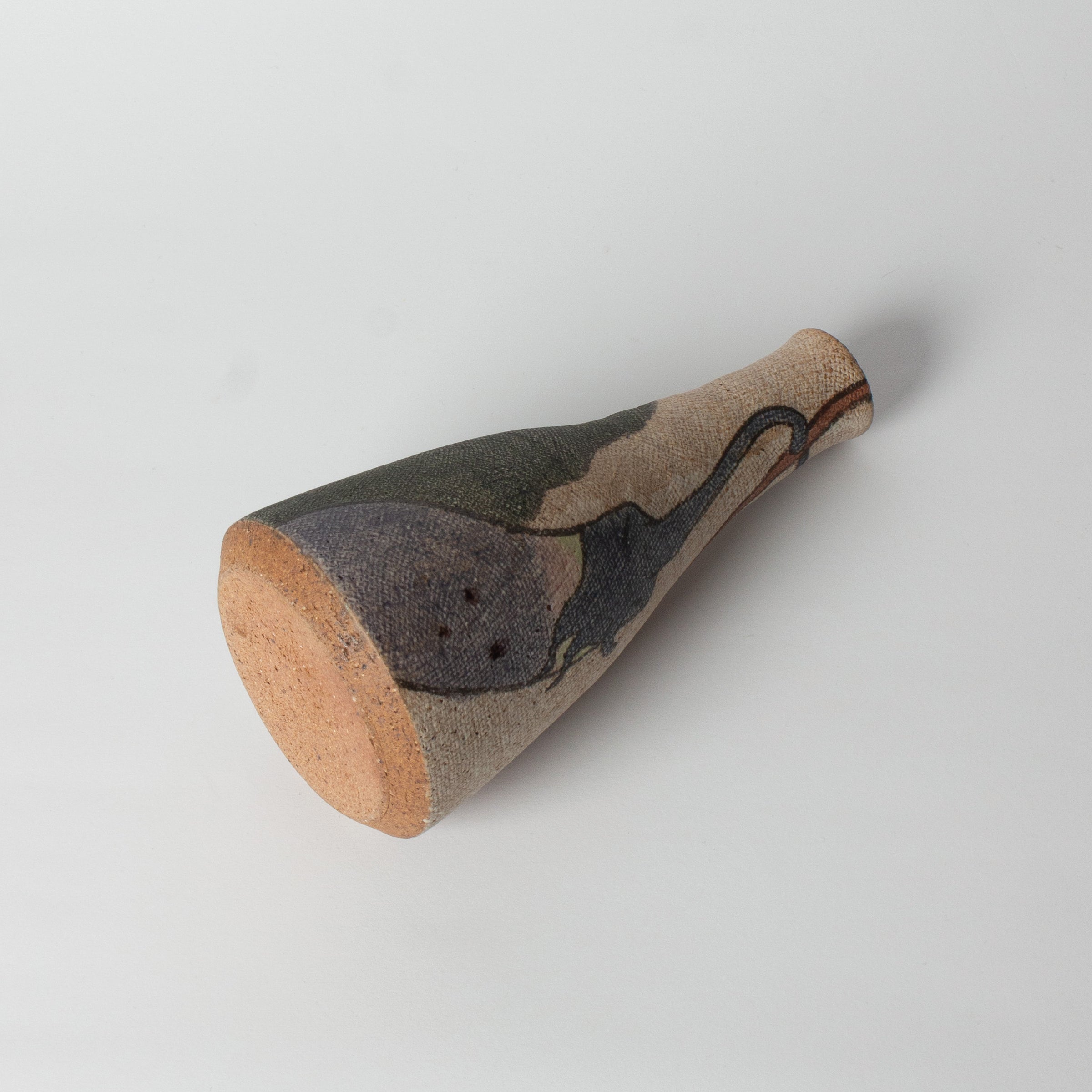 Tokkuri nasu (eggplant) vase by Motohiko Ito