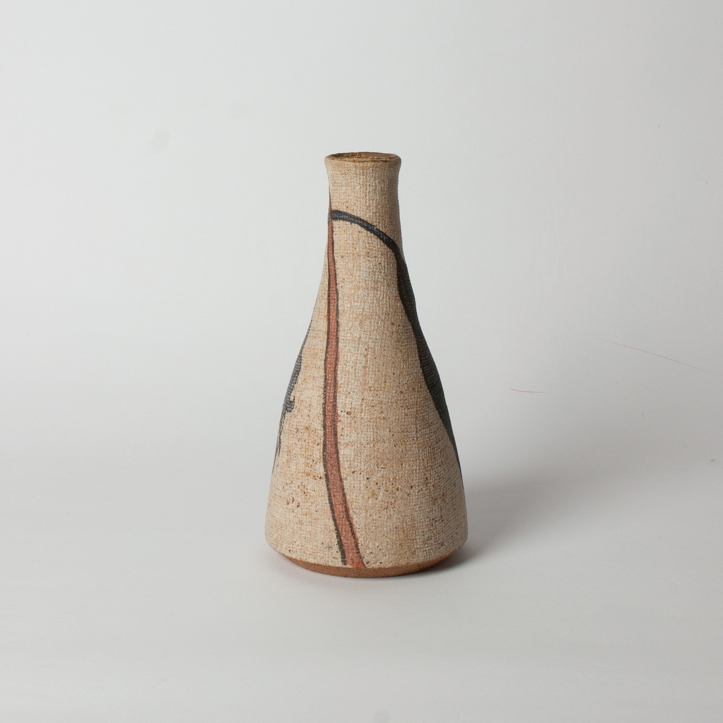 Tokkuri nasu (eggplant) vase by Motohiko Ito