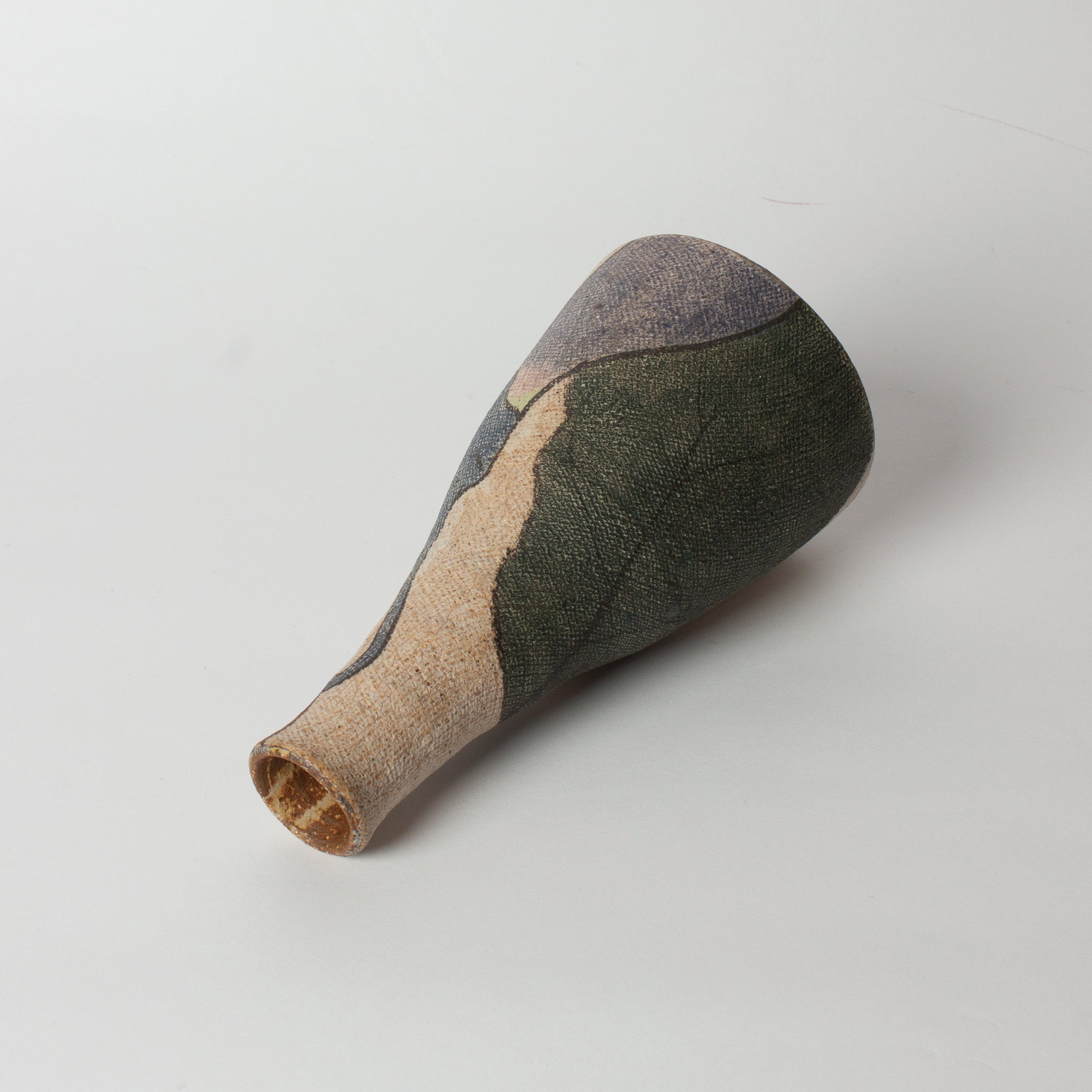 Tokkuri nasu (eggplant) vase by Motohiko Ito