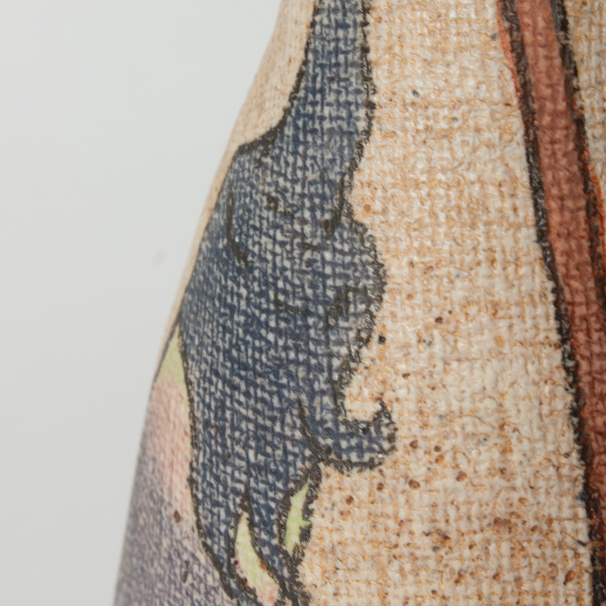 Tokkuri nasu (eggplant) vase by Motohiko Ito