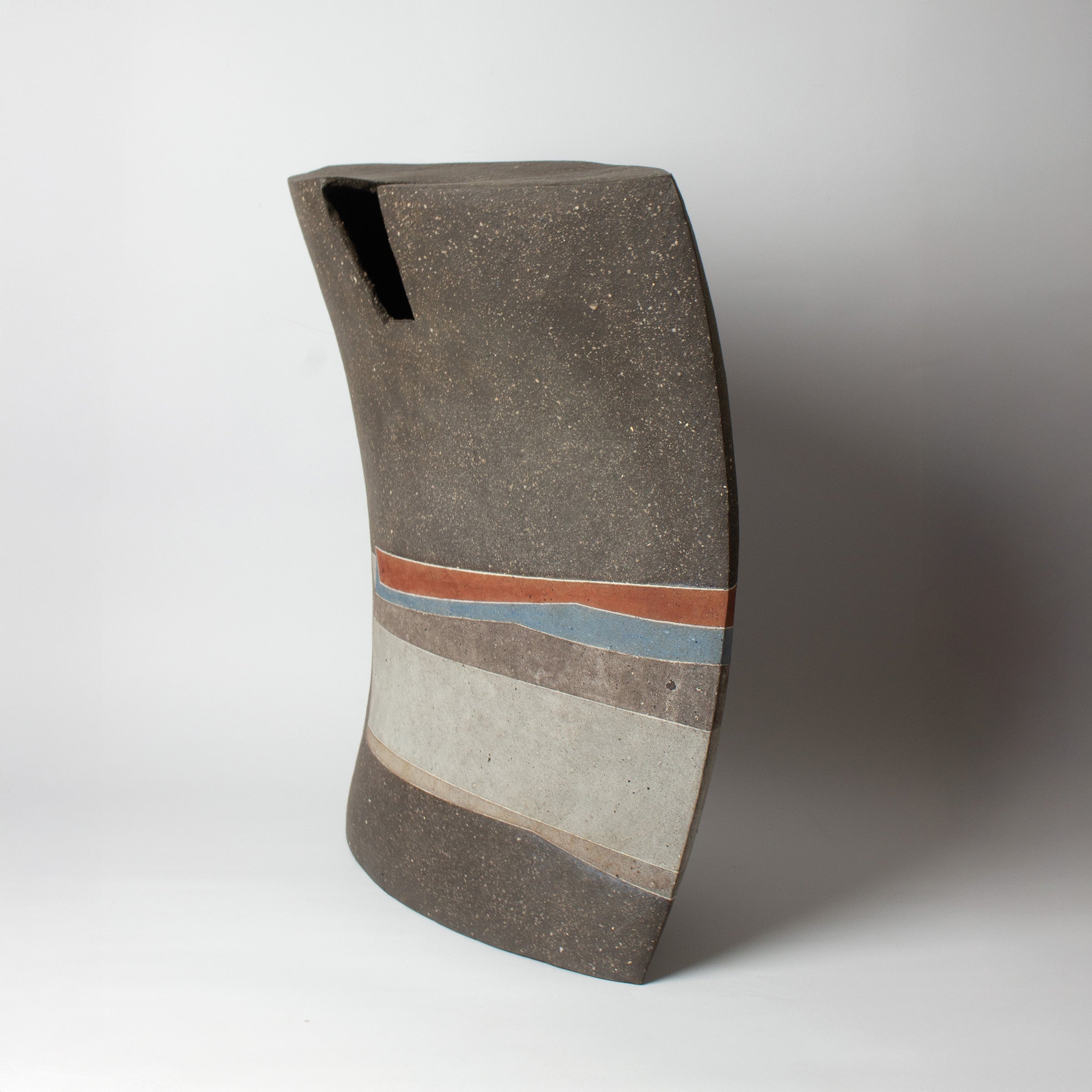 Grand vase-sculpture wabi sabi de Kazuhiko Sato