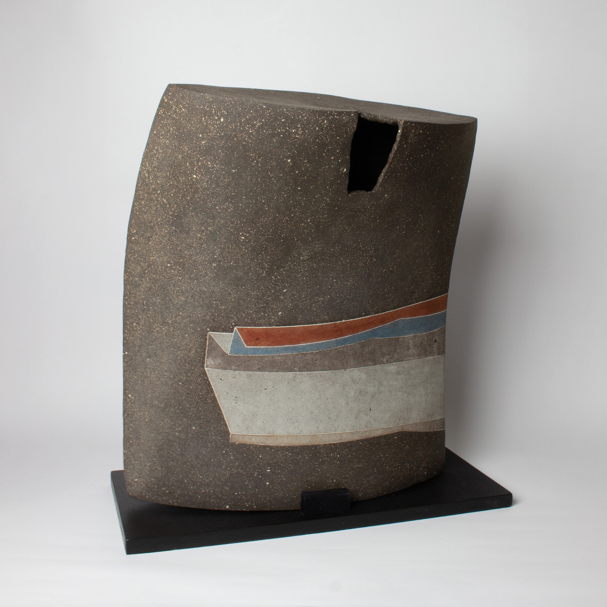 Grand vase-sculpture wabi sabi de Kazuhiko Sato