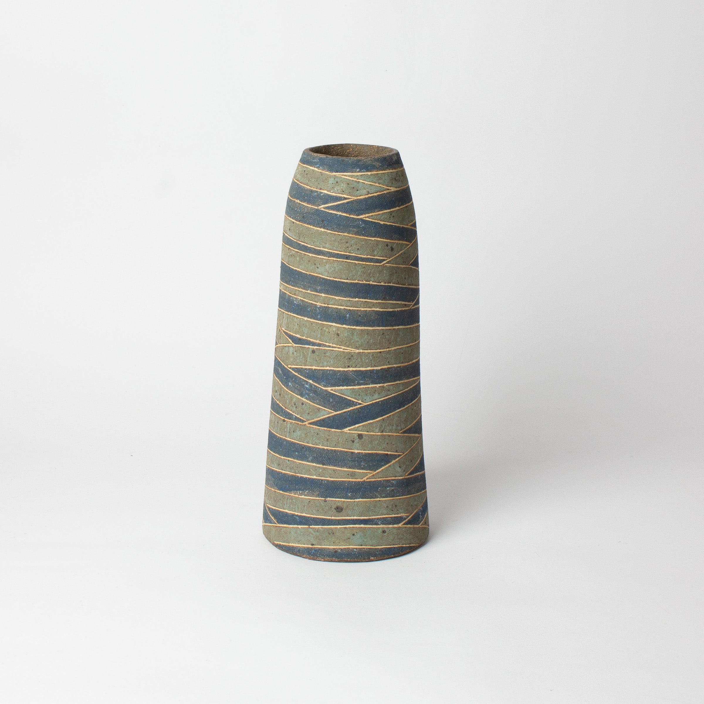 Zōgan vase-sculpture by Shingo Takeuchi