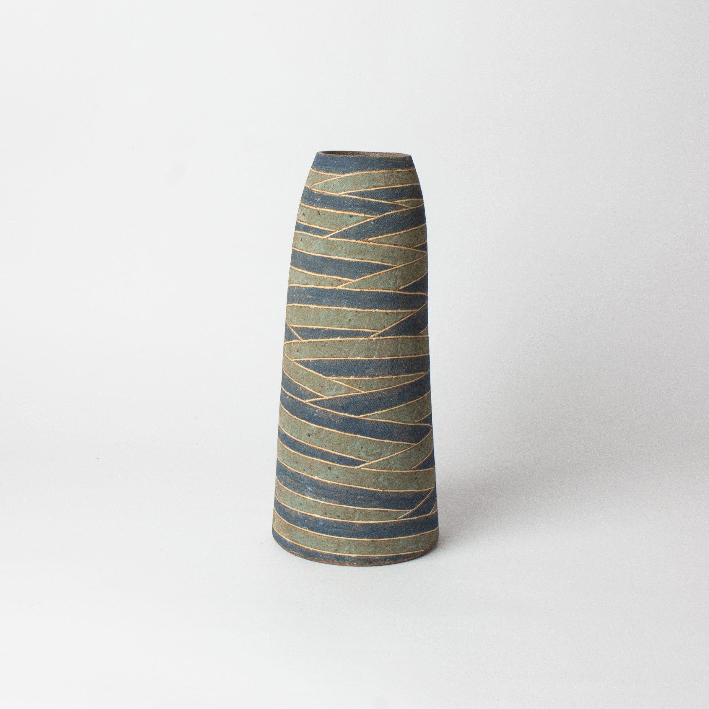 Zōgan vase-sculpture by Shingo Takeuchi