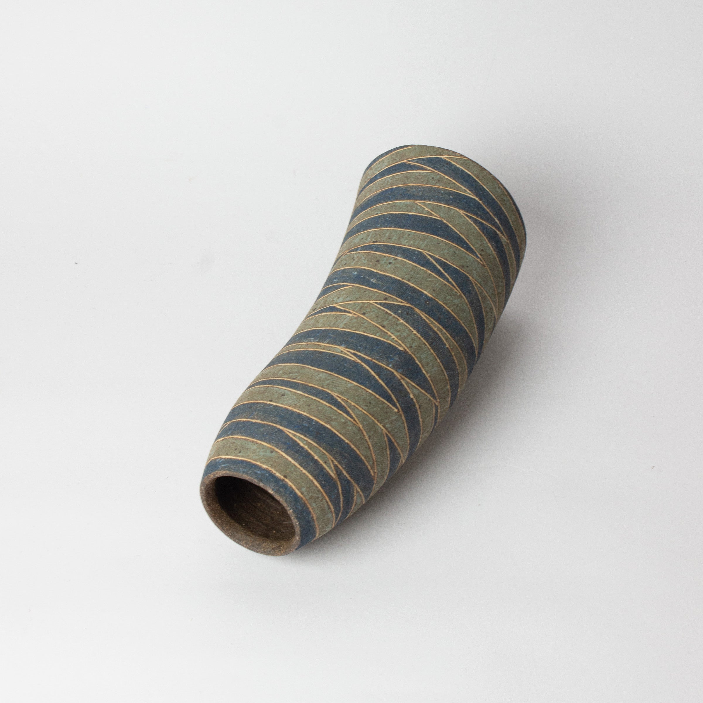 Zōgan vase-sculpture by Shingo Takeuchi