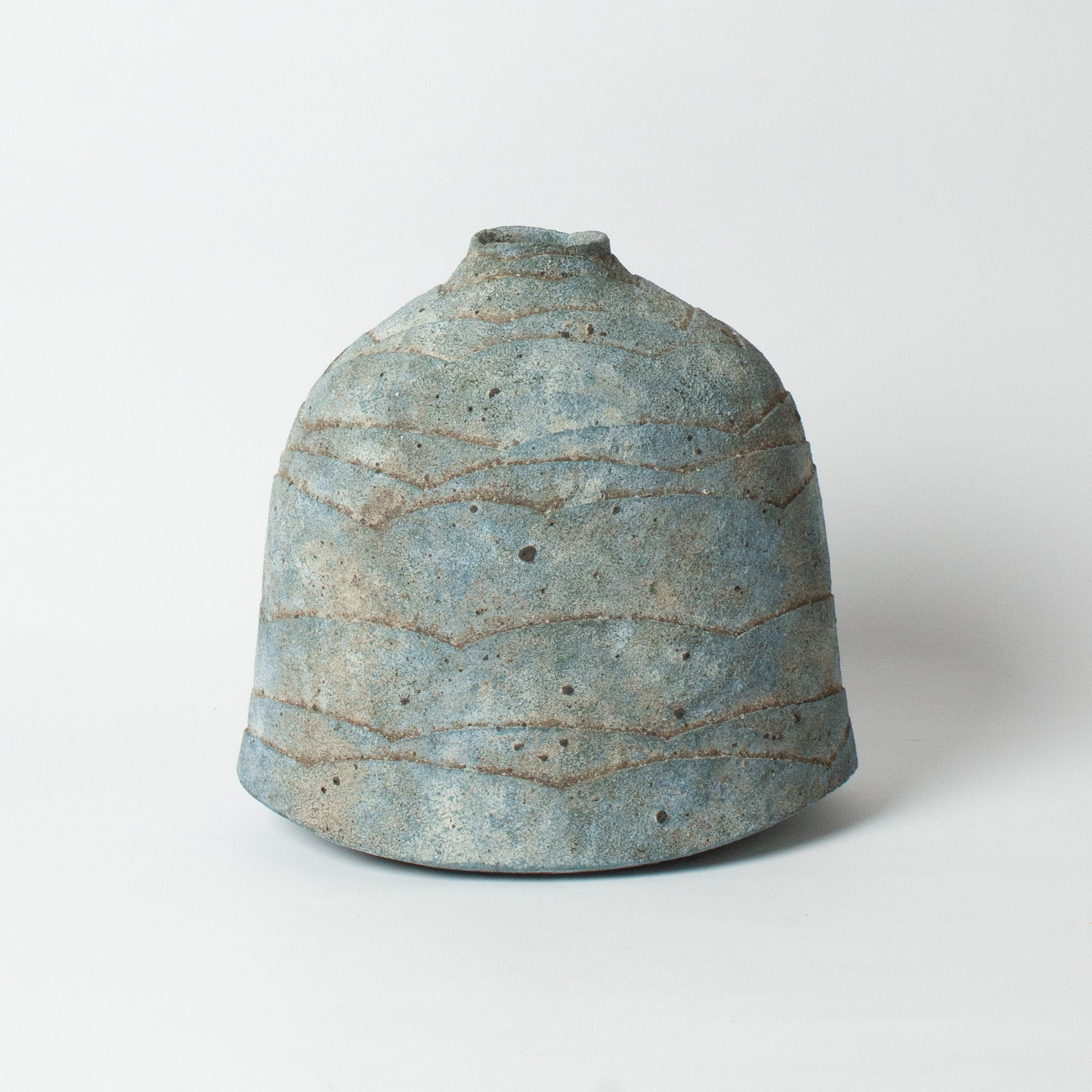 Ruri-yū vase (lapis lazuli glaze) by Kazuhiko Sato