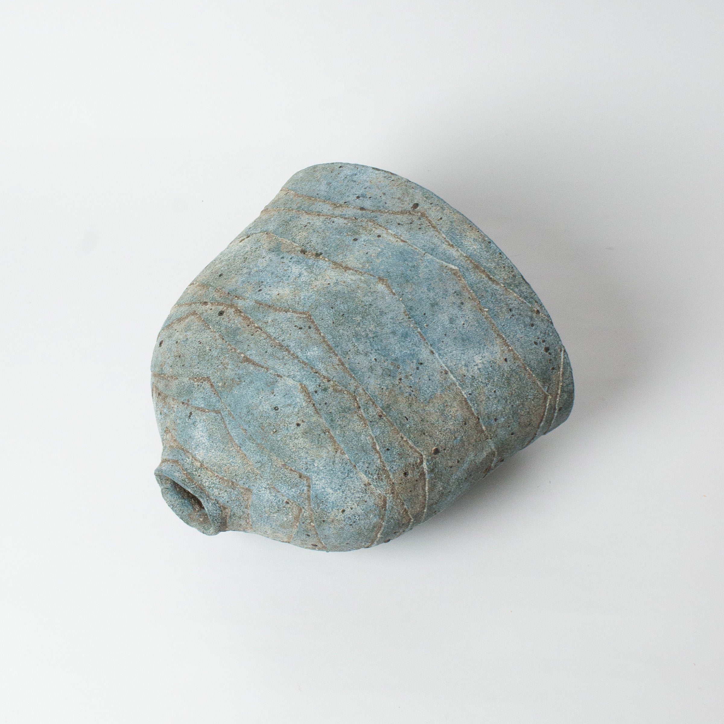 Ruri-yū vase (lapis lazuli glaze) by Kazuhiko Sato