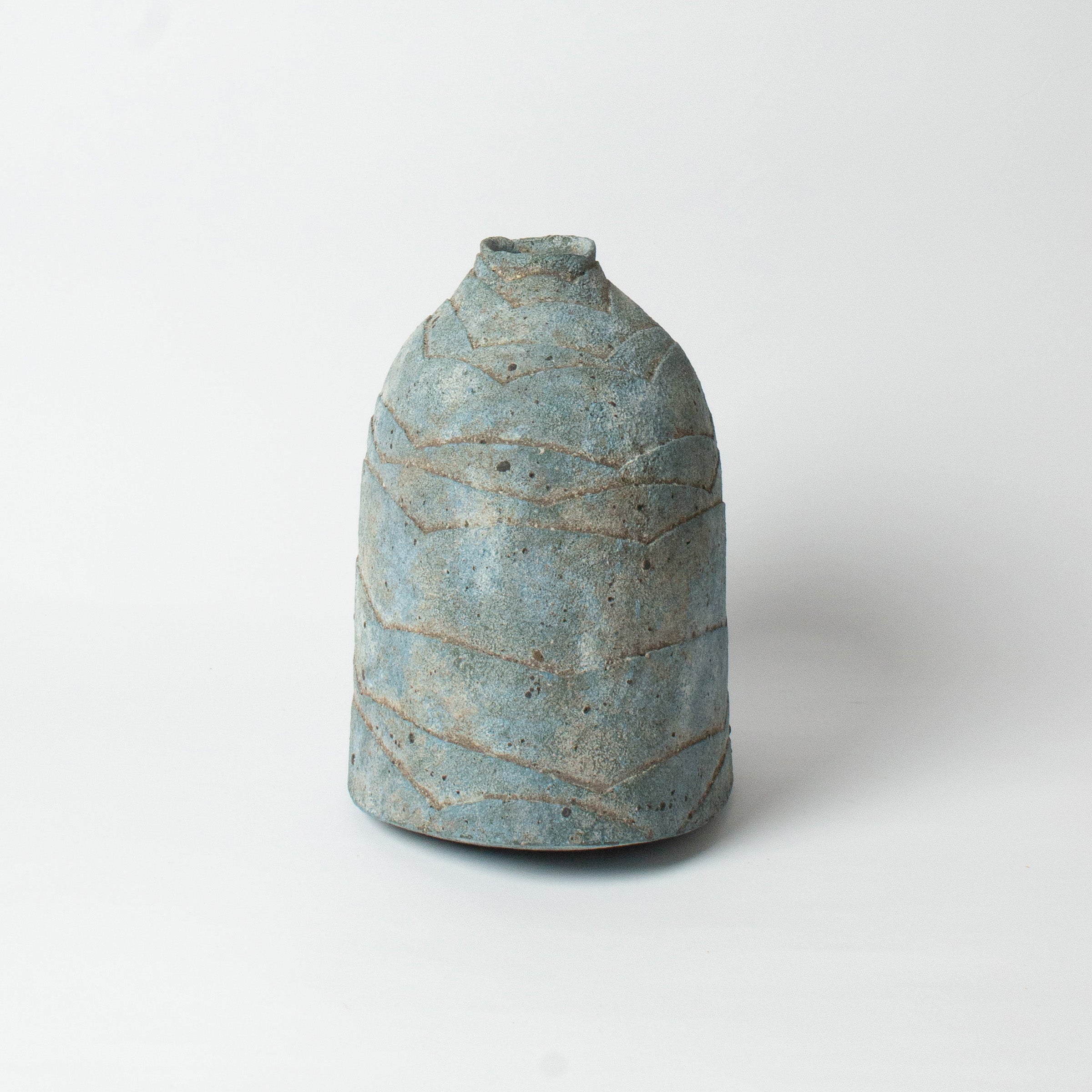 Ruri-yū vase (lapis lazuli glaze) by Kazuhiko Sato