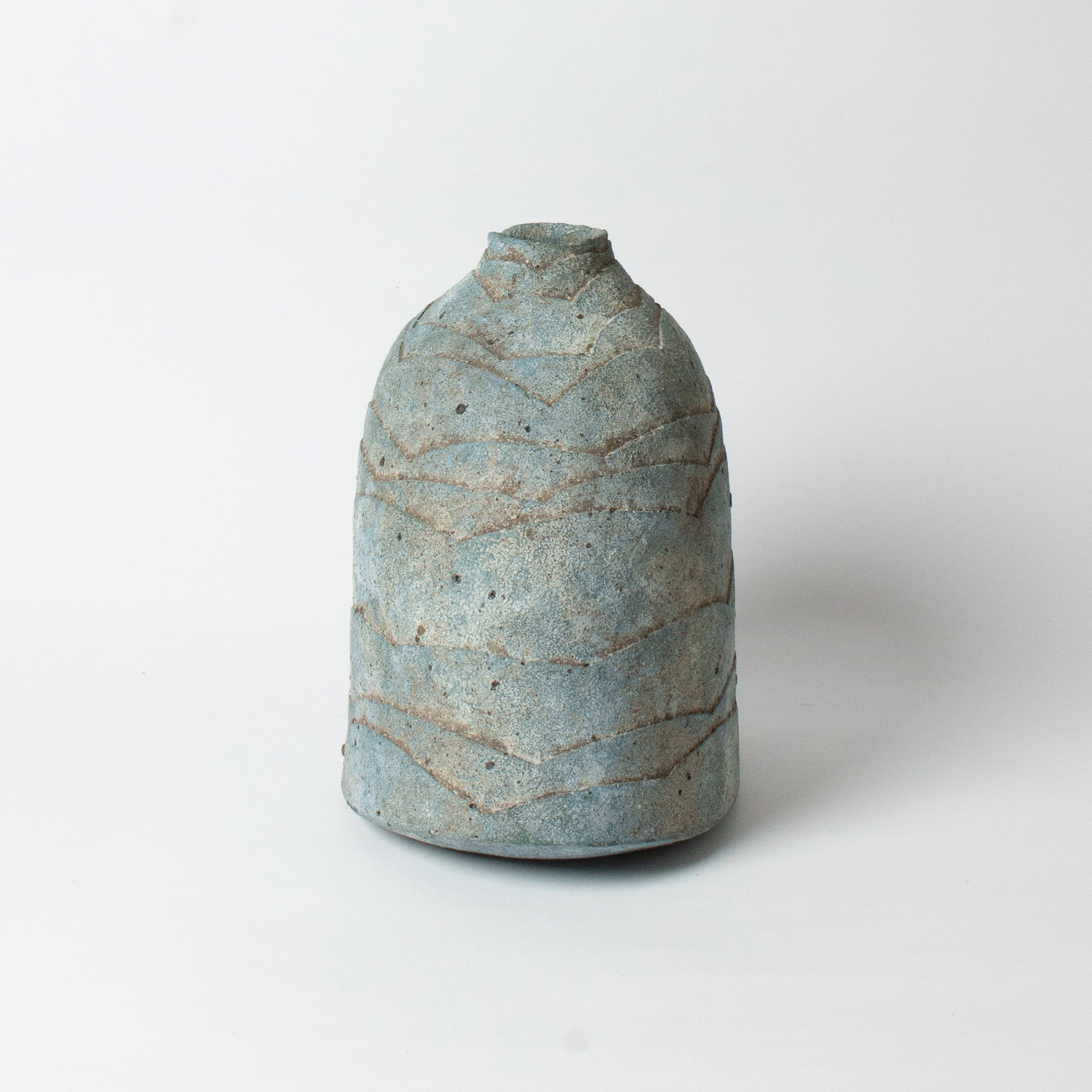 Ruri-yū vase (lapis lazuli glaze) by Kazuhiko Sato
