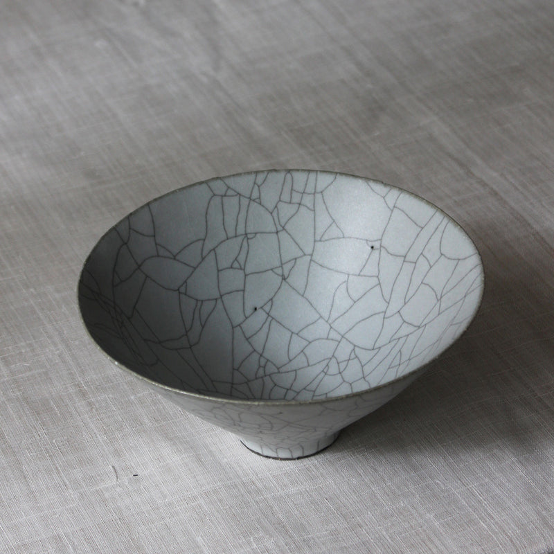 Large grey Japanese ceramic bowl