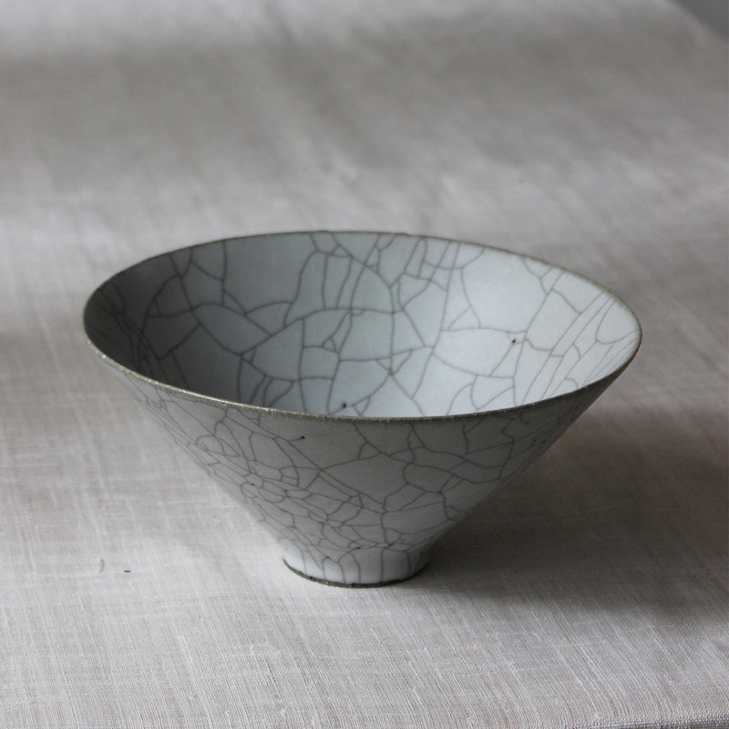 Large grey Japanese ceramic bowl