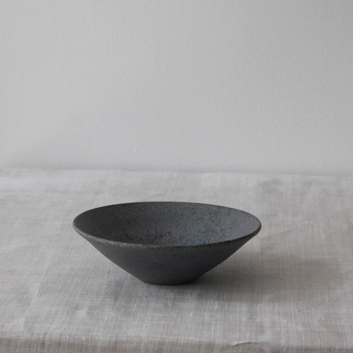 Grey-blue Japanese ceramic bowl