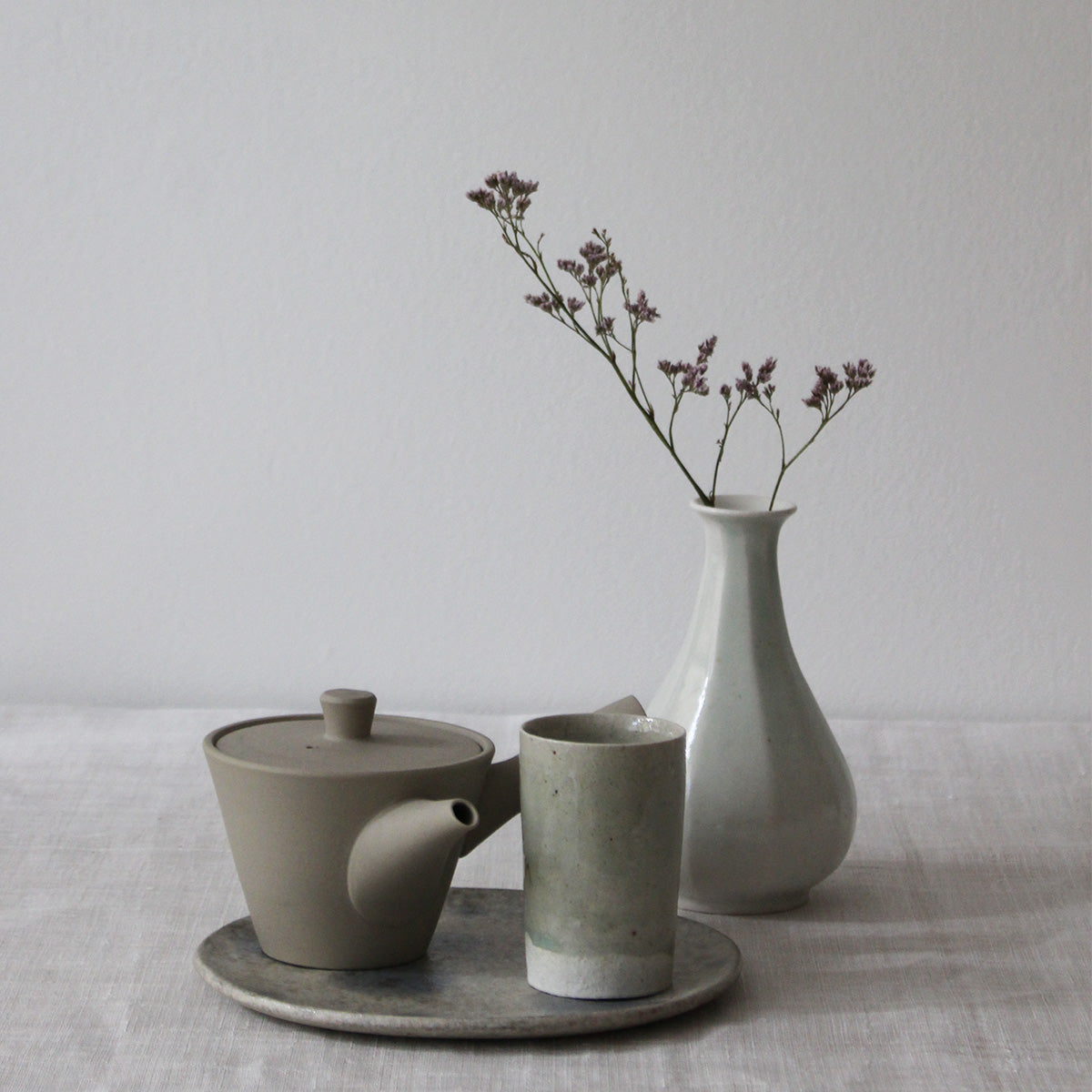 Japanese nankei teapot in natural ceramic 150ml