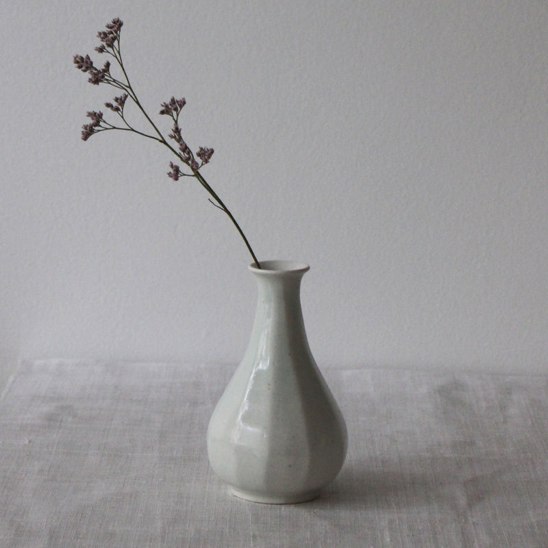 Korean white porcelain and celadon vase