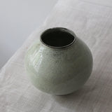 Korean Buncheong ceramic Moon Jar vase